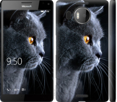 Чехол на Microsoft Lumia 950 XL Dual Sim Красивый кот &quot;3038c-407&quot;