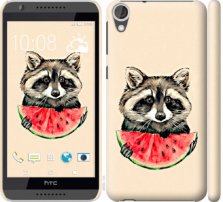 Чохол на HTC Desire 820 Єнотик з кавуном &quot;4605c-133&quot;