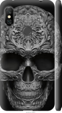 Чехол на Xiaomi Redmi Note 6 Pro skull-ornament &quot;4101m-1551&quot;