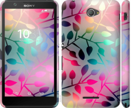 Чохол на Sony Xperia E4 Dual E2115 Листя &quot;2235c-87&quot;