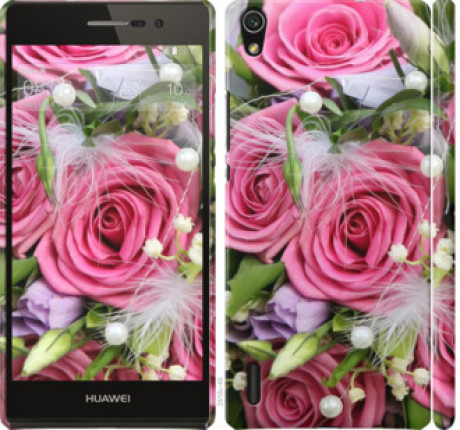 Чехол на Huawei Ascend P7 Нежность &quot;2916c-49&quot;