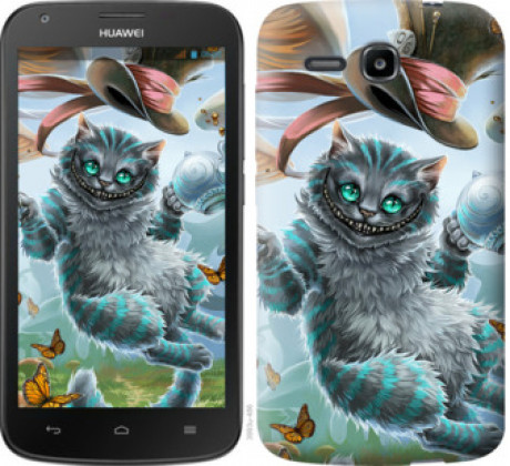 Чехол на Huawei Ascend Y600 Чеширский кот 2 &quot;3993u-486&quot;