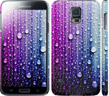 Чохол на Samsung Galaxy S5 Duos SM G900FD Краплини води &quot;3351c-62&quot;