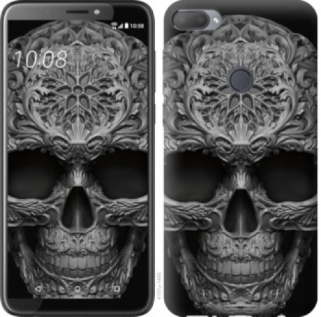 Чехол на HTC Desire 12 Plus skull-ornament &quot;4101u-1485&quot;