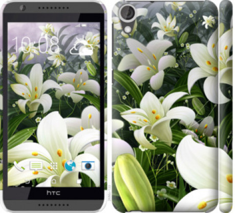 Чохол на HTC Desire 820 Білі лілії &quot;2686c-133&quot;