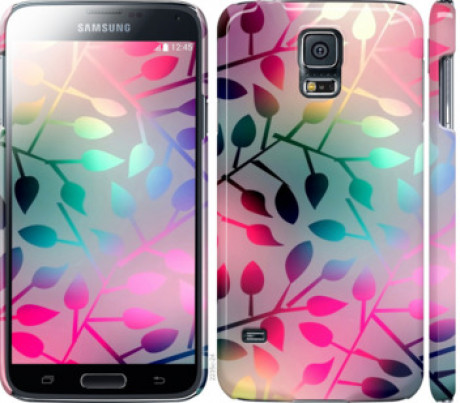 Чохол на Samsung Galaxy S5 Duos SM G900FD Листя &quot;2235c-62&quot;