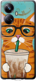 Чохол на Realme 10 Pro Plus Зеленоокий кіт в окулярах &quot;4054u-2944&quot;