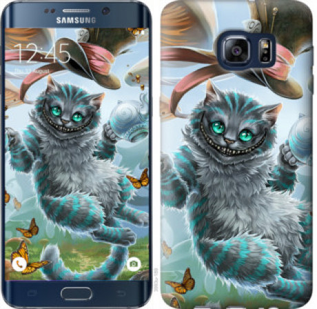 Чехол на Samsung Galaxy S6 Edge Plus G928 Чеширский кот 2 &quot;3993u-189&quot;