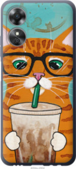 Чохол на Oppo A17 Зеленоокий кіт в окулярах &quot;4054u-2954&quot;