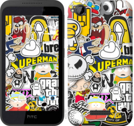 Чохол на HTC Desire 320 Popular logos &quot;4023u-497&quot;