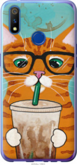 Чохол на Realme 3 Pro Зеленоокий кіт в окулярах &quot;4054u-1863&quot;
