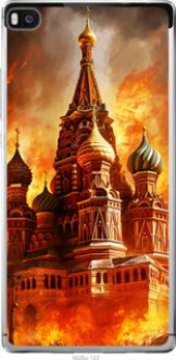 Чохол на Huawei Ascend P8 Кремль у вогні &quot;5626u-123&quot;
