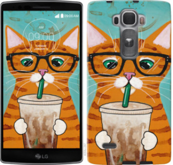 Чохол на LG G Flex2 Зеленоокий кіт в окулярах &quot;4054u-287&quot;