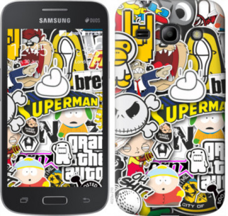 Чохол на Samsung Galaxy Core Plus G3500 Popular logos &quot;4023u-359&quot;