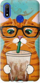 Чохол на Realme 3 Зеленоокий кіт в окулярах &quot;4054u-1869&quot;