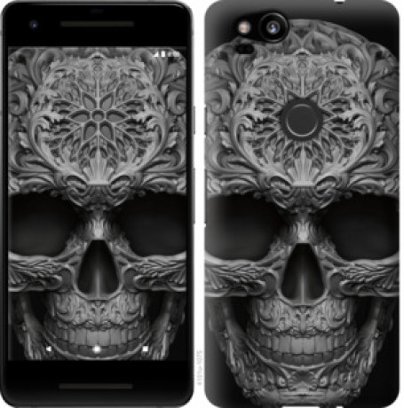 Чехол на Google Pixel 2 skull-ornament &quot;4101u-1075&quot;