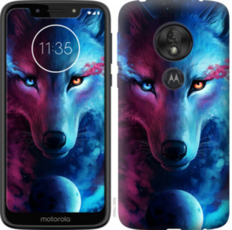 Чехол на Motorola Moto G7 Play Арт-волк &quot;3999u-1656&quot;