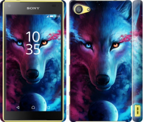 Чохол на Sony Xperia Z5 Compact E5823 Арт-вовк &quot;3999c-322&quot;