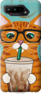 Чохол на Asus ROG Phone 5 Зеленоокий кіт в окулярах &quot;4054u-2530&quot;