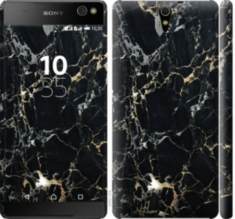 Чохол на Sony Xperia C5 Ultra Dual E5533 Чорний мармур &quot;3846c-506&quot;