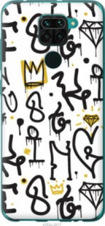 Чехол на Xiaomi Redmi Note 9 Graffiti art &quot;4355u-2017&quot;