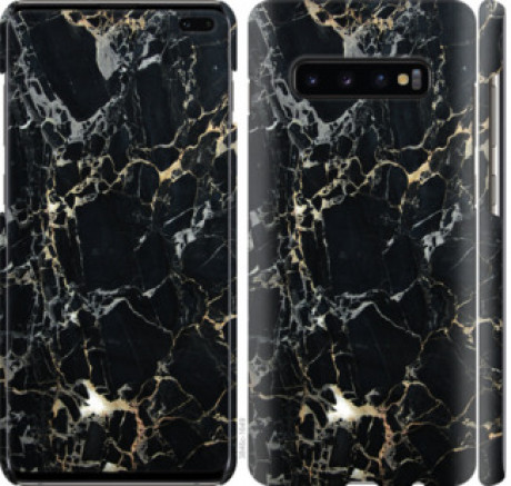 Чохол на Samsung Galaxy S10 Plus Чорний мармур &quot;3846c-1649&quot;