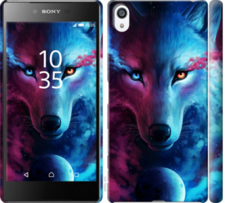 Чохол на Sony Xperia Z5 Premium E6883 Арт-вовк &quot;3999c-345&quot;