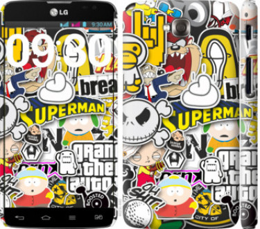 Чохол на LG G Pro Lite Dual D686 Popular logos &quot;4023c-440&quot;