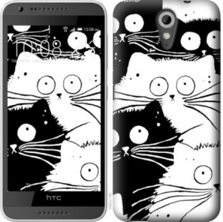 Чехол на HTC Desire 620G Коты v2 &quot;3565u-187&quot;