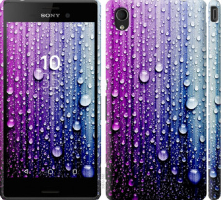 Чохол на Sony Xperia M4 Aqua E2312 Краплини води &quot;3351c-162&quot;