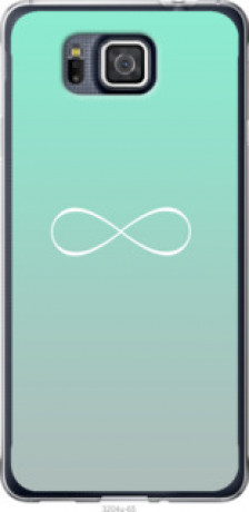 Чехол на Samsung Galaxy Alpha G850F Знак бесконечности &quot;3204u-65&quot;
