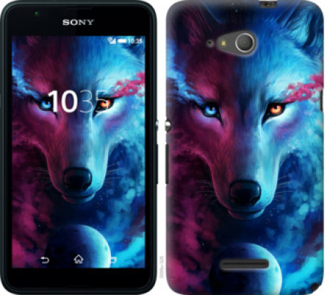 Чохол на Sony Xperia E4g Арт-вовк &quot;3999u-326&quot;