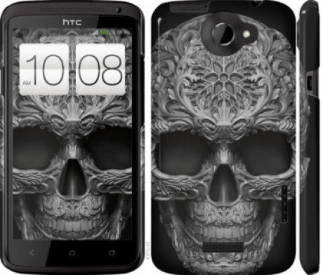 Чехол на HTC One X+ skull-ornament &quot;4101c-69&quot;