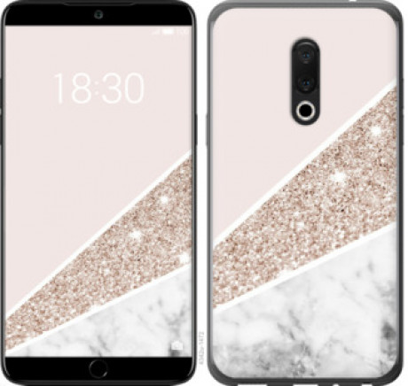 Чехол на Meizu 15 Пастельный мрамор &quot;4342u-1472&quot;