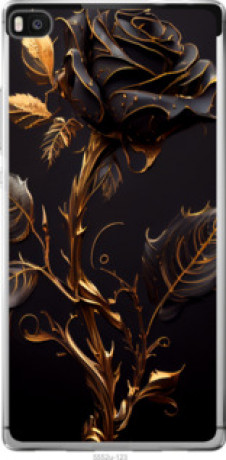 Чехол на Huawei Ascend P8 Роза 3 &quot;5552u-123&quot;