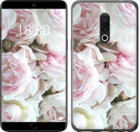 Чехол на Meizu 15 Пионы v2 &quot;2706u-1472&quot;