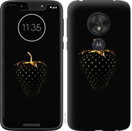 Чехол на Motorola Moto G7 Play Черная клубника &quot;3585u-1656&quot;