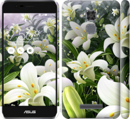 Чохол на Asus Zenfone 3 Max ZC520TL Білі лілії &quot;2686c-442&quot;