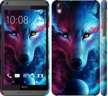 Чохол на HTC Desire 816 Арт-вовк &quot;3999c-169&quot;