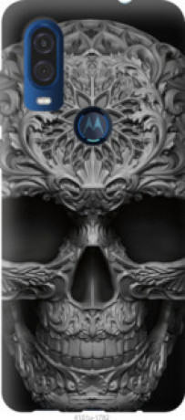 Чехол на Motorola One Vision skull-ornament &quot;4101u-1782&quot;