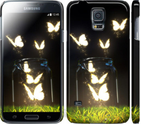 Чохол на Samsung Galaxy S5 Duos SM G900FD Метелики &quot;2983c-62&quot;