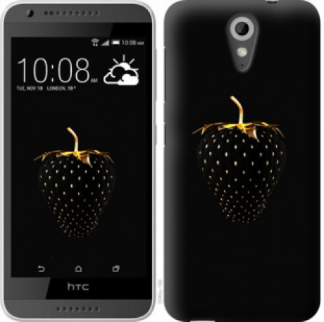 Чехол на HTC Desire 620G Черная клубника &quot;3585u-187&quot;