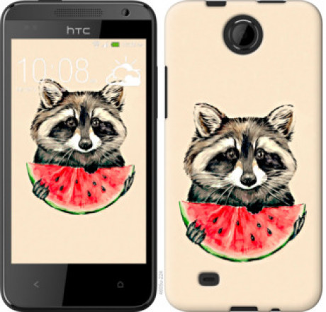 Чохол на HTC Desire 300 Єнотик з кавуном &quot;4605u-224&quot;