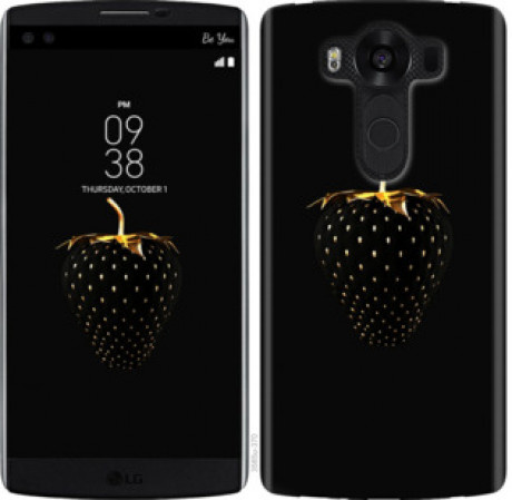 Чехол на LG V10 H962 Черная клубника &quot;3585u-370&quot;